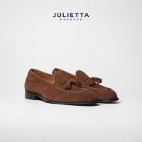 ราคา JULIETTA Tassel Loafer Suede Brown (21684454519)