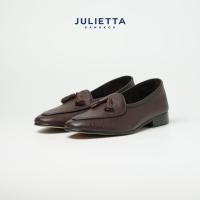 ราคา JULIETTA Tassel Belgian Loafer Calfskin Brown Unlined (9935026347)
