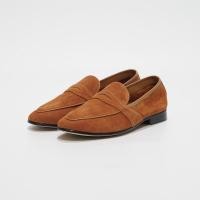 ราคา JULIETTA Full Strap Penny Loafer Suede Orange Unlined (3262878402)