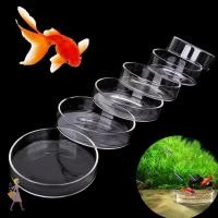 ราคา ฯลฯ ชามให้อาหารตู้ปลา เครื่องป้อนตู้ปลาแก้วใส ถาดกลมที่ทนทานเครื่องจ่ายอาหารตู้ปลาสําหรับเด็กกุ้งปลา (51854225245)