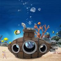 ราคา YGBG Wreck Undersea เรืออุปกรณ์สัตว์เลี้ยงอุปกรณ์เสริมภูมิทัศน์กุ้งปลา Hiding Aquarium เครื่องประดับ (53708591988)