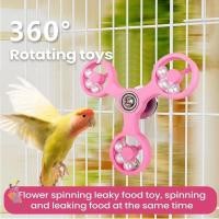 ราคา YGBG Bird Interactive ของเล่น หมุน ABS Spinner ล้อ Cockatiel Conure Budgie Parrot Parakeet ของเล่นกรงอุปกรณ์เสริม (51658311291)