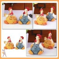ราคา ตุ๊กตาไก่ YGBG โมเดลไก่จิ๋วเรซิน ของตกแต่งอีสเตอร์การ์ตูน DIY ประติมากรรมสัตว์สวนนางฟ้า (49407489792)