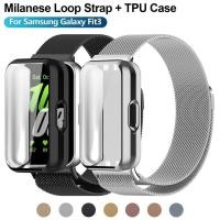 ราคา กรณี สาย Milanese สําหรับ Samsung Galaxy Fit 3 Protector สําหรับ Samsung Galaxy Fit 3 SM R390 Magnetic Watchband (56402445120)