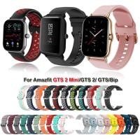 ราคา 20 มม สายนาฬิกาซิลิโคนสําหรับ Amazfit GTS 4 2 Mini สายคล้องคอสําหรับ Amazfit GTS GTS 2 4 สําหรับ Amazfit Bip U U Pro (57858757935)