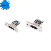ราคา Haostont 10 ชิ้น USB 3 1 ประเภท C Soet แก้ไขแผ่น Type C USB Ja 3 1 Type C 2Pin 4Pin หญิงเชื่อมต่อ Ja ชาร์จพอร์ต TH (54156659018)