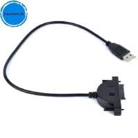 ราคา Haostont USB 2 0 SATA Cable CD DVD ROM Drive Cable Optical Driver Adapter Cable สําหรับ PC แล็ปท็อปโน้ตบุ๊ค TH (49108493316)