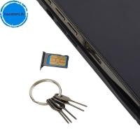 ราคา Haostont 5 ชิ้น เซ็ตซิมการ์ดดีดออก Pin Key เครื่องมือเข็มซิมการ์ดผู้ถือถาด Eject Pin สําหรับโทรศัพท์มือถือ Key เครื่องมือการ์ด Pin เข็ม TH (48208678716)