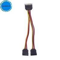 ราคา Haostont 15 Pin Sata Male to 2 Sata Female Power Splitter Y Cable 20cm TH (48208595609)