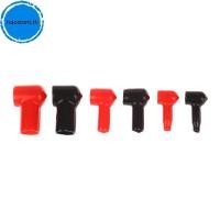 ราคา Haostont 2PCS แบตเตอรี่ terminal ฝาฉนวนแบตเตอรี่กองหัวหมวกบวกและลบเสายึดคอลัมน์แขนป้องกัน UPS batt TH (56308571295)