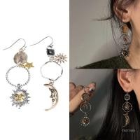 ราคา ต่างหูดอกทานตะวันสไตล์ไม่สมมาตรประณีต พร้อมธีมสตาร์ซันมูนดรอป (47707432027)
