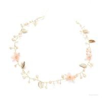 ราคา Crazy เจ้าสาวเจ้าหญิงสีชมพู Pearl Tiara ตกแต่งเครื่องประดับเจ้าสาวผม Band ดอกไม้แถบคาดศีรษะแฟชั่นผมสําหรับ Fes (54857411985)
