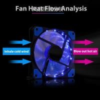 ราคา waveba 120mmputer Case Fan พัดลมเงียบ CPU Cooling RGB Quiet PC Cooler Fan Case Fan (44658182484)