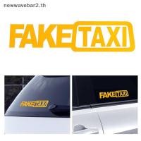 ราคา waveba Universal FAKE TAXI Car Auto Stier Decal Emblem Self กาวไวนิลสําหรับรถยนต์ตลกรถ Stier (47608270576)