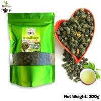 ราคา ชามะลิไข่มุก ชาไข่มุกมะลิ ชาคุณภาพ 茉莉龙珠茶 Pearl Jasmine Tea 200g (21154581595)
