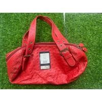 ราคา มือ 2 สภาพเยี่ยม กระเป๋าหนังแท้ Ostrich หนังนกกระจอกเทศ สีแดง Flame Red (47755258621)