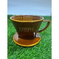 ราคา Curtis 036 ดริปเปอร์กาแฟ Ceramic Coffee Dripper สีบราวน์วินเทจ (47306705636)