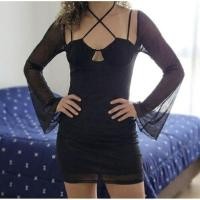 ราคา เดรสผ้ามุ้ง ใส่เที่ยว เที่ยวกลางคืน ยืดได้เยอะ (46307239716)