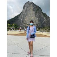ราคา เดรสลายตารางสีม่วงพาสเทล ใส่ไปครั้งสองครั้งแล้วเก็บ (16398663984)