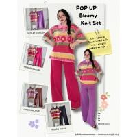 ราคา POP UP Daisy Knit Polo Set ชุดเซ็ตไหมพรมโปโลลายดอก กางเกงขาบาน S XL (48056320802)