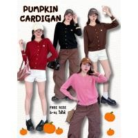 ราคา POP UP Pumpkin Cardigan เสื้อคลุมคาดิแกนไหมพรมปักลาย พรีเมี่ยม FreeSize S XL ใส่ได้ (56557202575)