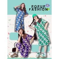 ราคา POP UP เดรสไหมพรมแฟชั่น รุ่นนี้เป็นการเล่นลายผ้า เล่นระบายตรงปกคอ ผ้าเนื้อนิ่มใส่สบาย ยืดได้เยอะด้วย (24223230500)