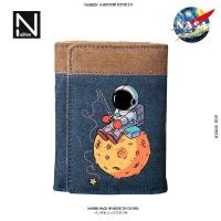 ราคา กระเป๋าเงินพับสามท่าทาง NASA โคแบรนด์สำหรับผู้ชาย ขนาดกะทัดรัด (53755162873)