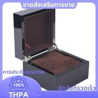 ราคา กล่องนาฬิกาสี่เหลี่ยมคุณภาพสูง ทำจากไม้อัดเคลือบเงินดำ (48155733384)