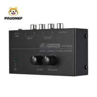 ราคา Ultra Compact Phono Preamp PP500 with Bass Treble Balance Volume Adjustment Pre Amp Turntable Preamplificador US Plug (18676656873)