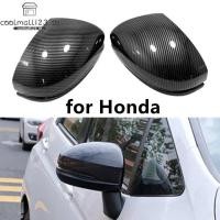ราคา 2 ชิ้น ฝาครอบกระจกมองหลังคาร์บอนไฟเบอร์ Abs สําหรับ Honda Jazz Fit Gk 5 2014 2020 (5850804096)