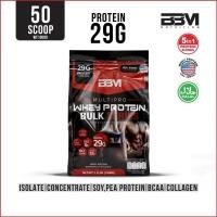 ราคา BBM Multipro Bulk Series เวย์โปรตีน เพิ่มกล้าม เพิ่มน้ำหนัก ช็อคโกแลต ส่งฟรี มีปลายทาง โปรตีน 29กรัม ไม่บวม ไขมันต่ำ (24704584538)