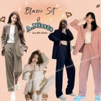 ราคา Blazer Set สไตล์เกาหลี ชุดเซ็ตสูทสวยมาก (22316915066)