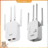 ราคา เครื่องขยายเครือข่าย 1200Mbps พร้อมพอร์ต WAN LAN Dual Band 2 4GHz 5GHz 4 เสาอากาศ (55956418043)