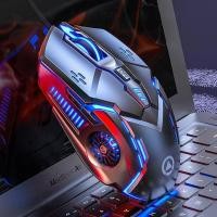 ราคา Silver Eagle G Silent Mute เมาส์แบบมีสายหกปุ่ม Luminous เกมการเล่นเกมคอมพิวเตอร์อุปกรณ์เสริม I5FF (55257238746)