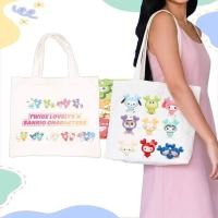 ราคา Sanrio x TWICE Canvas Tote Bag Kawaii Pop Girl Group Style กระเป๋าผ้าแคนวาสสีขาว ซานริโอ ทไวซ์ (48058865736)