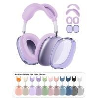 ราคา 4 In 1ซิลิโคนTPUกรณีใช้งานร่วมกับAirpods Max Clear Soft TPUหูถ้วย Ear Padกรณี Headband CoverสําหรับAirpods Max 2024 2020 Apple AirPod Max USB C (27782301737)