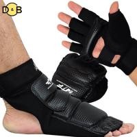 ราคา ถุงมือKarate Taekwondo แบบครึ่งนิ้ว สำหรับป้องกันมือและเท้า ใช้งานได้ดีในกีฬาศิลปะการต่อสู้ ไทย (57258151606)