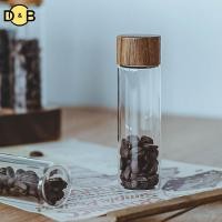 ราคา DB หลอดแก้วเมล็ดกาแฟพร้อมเครื่องมือไม้หลอดบรรจุขวดเก็บเมล็ดพืชไม้ปิดผนึกกระป๋องสุญญากาศ TH (55008370933)