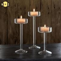 ราคา DB 1 PC เชิงเทียนแก้วชุด Tealight เชิงเทียนตกแต่งบ้านงานแต่งงาน Centerpieces ผู้ถือคริสตัลการตั้งค่าตารางอาหารค่ํา TH (54858375255)
