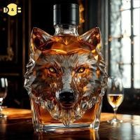 ราคา DB แก้ววิสกี้ Wolf Sculpture Cup Aesthetic Collectible Wolf Themed ขวดแก้วสําหรับ Cotail วิสกี้ Travel TH (54556915296)