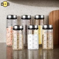 ราคา DB 200 300 500ml เครื่องปรุงรสแก้ว Borosilicate สูงเกลือ Sesame Solid เครื่องปรุงรสซีลขวดพริกไทยเครื่องเทศ Shaker พร้อมฝาปิดหมุน TH (52456705126)