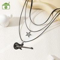 ราคา Gong Star จี้ Vintage Nelace Punk Star Choker Ro ม้วนกีตาร์ Layered Nelace สําหรับผู้หญิงผู้ชาย Eboy Egirl Bar Party เครื่องประดับ th (53306849993)