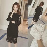 ราคา ชุดแขนยาวสำหรับฤดูใบไม้ร่วงและฤดูหนาว ดีไซน์ลูกไม้บางเบา สไตล์แฟชั่น (51606121776)