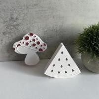 ราคา 1 ชิ้น Creative Handmade เห็ดรถติดตั้งแม่พิมพ์ซิลิโคนแตงโมกลิ่นหอมขยายยิปซั่มแม่พิมพ์อโรมาเทียนแม่พิมพ์ (48058962478)