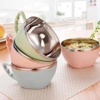 ราคา 1ชิ้นแข็งสแตนเลสชามก๋วยเตี๋ยวที่มีฝาปิดจับภาชนะอาหารชามข้าวชามซุปบะหมี่กึ่งสําเร็จรูปผสมชามขายส่ง (52108942460)