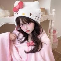 ราคา ผ้าห่มมีฮู้ด Sanrioน่ารัก ผ้าห่มฮู้ด ผ้าห่มคลุมแอร์ สำหรับออฟฟิศ หรือหอพักนุ่มสบาย หลับง่าย 70 140CM (27742801252)