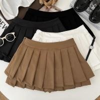 ราคา กระโปรงเอวสูงสไตล์อเมริกันคูล ดีไซน์สองชั้นพร้อมระบาย (55957492747)