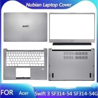 ราคา Acer Swift 3 สําหรับ SF314 54 SF314 54G SF314 56 Series Top A Silver แล็ปท็อปใหม่ปกหลัง LCD ด้านหน้า Palmrest ด้านล่างกรณี pxa3 (57606931957)