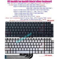 ราคา No Backlit Backlit สําหรับคีย์บอร์ด US Dell Inspiron 15 3501 3502 3505 15 7590 15 7591 5584 5590 5591 5593 5594 5598 P85F P90F pxb3 (57556865997)