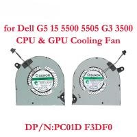 ราคา พัดลมระบายความร้อน CPU GPU Cooler ชุดสําหรับ Dell G5 15 5500 5505 G3 3500 Series PC01D F3DF0 pxa3 (48956960616)